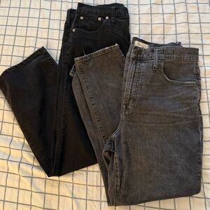 Madewell Black and grey jeans